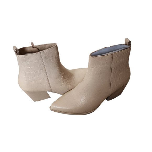 Seychelles Aboard Bootie Cream Croco Size 8 New in Box - Picture 7 of 12